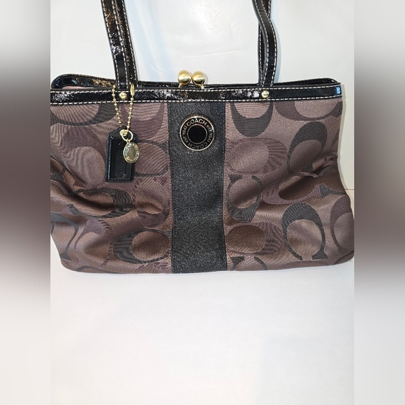 Coach kiss lock purse satchel - Picture 15 of 15